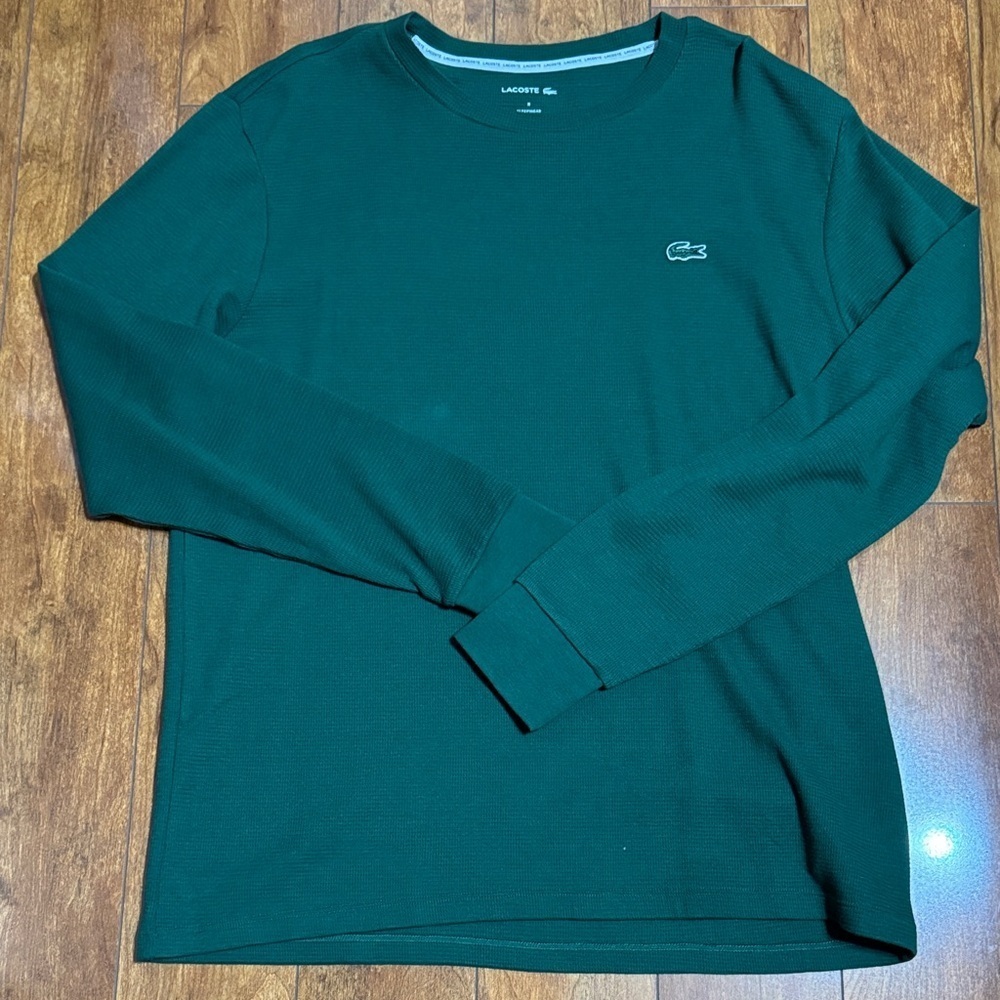 Lacoste Men's Teal Long Sleeve Tee